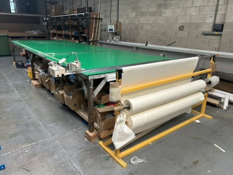 JPS Chartered Surveyors - Contents of Blinds & Curtain Manufacturers to include Semi Automatic Cutting Tables, Blind Cutting Lines, Sewing Machines - Auction Image 3