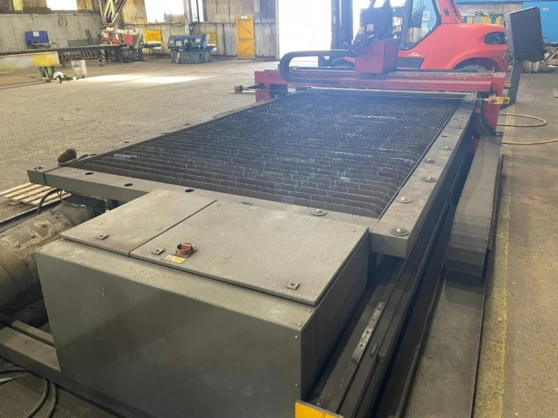 BPI Auctions - 2013 Esprit Lightning HD CNC with Hypertherm Plasma Arc Cutting System & Automatic Pangborn Shotblast Machine Auction - Auction Image 2
