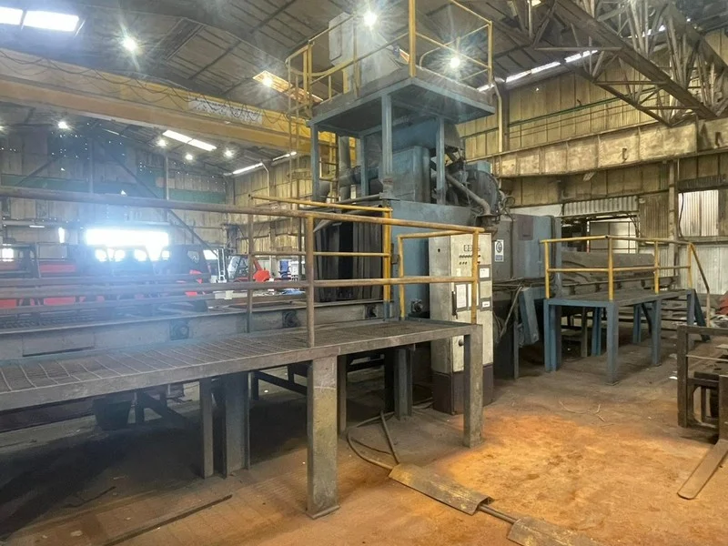 BPI Auctions - 2013 Esprit Lightning HD CNC with Hypertherm Plasma Arc Cutting System & Automatic Pangborn Shotblast Machine Auction - Auction Image 4