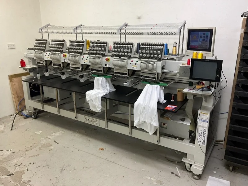 BPI Auctions - Merlin Pro 1206 6 Head Embroidery Machine 240V Auction - Auction Image 1