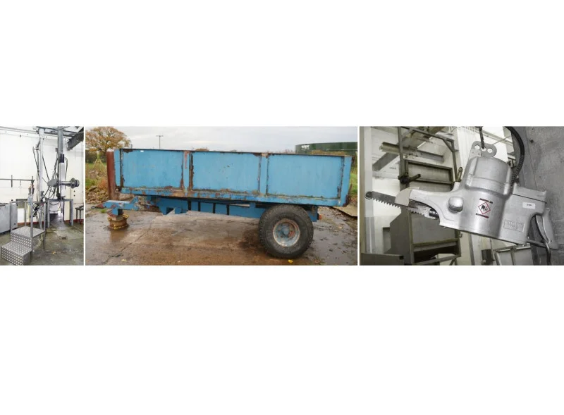 In2Corporate Ltd - Contents of an Abattoir Slaughterhouse Auction Includes: Vehicles, Trailers, Dip Tank, Brisket & Splitting Saws, Lamb Pelt Clamp, Hide Puller, Hoists & More! - Auction Image 8